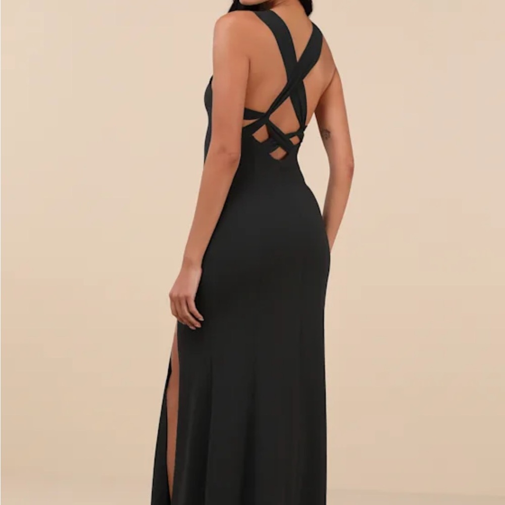 Taline Strappy Mermaid Evening Gown - Picture 2 of 6